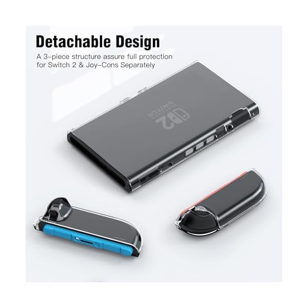 Lmcpa Funda Protectora Transparente Acoplable Compatible con Nintendo Switch 2 - Image 4