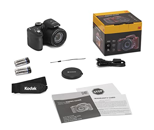 KODAK PIXPRO AZ405-BK 20MP Digital Camera 40X Optical Zoom 24mm Wide Angle Lens Optical Image Stabilization 1080P Full HD Video 3" LCD Vlogging Camera (Black) 9 41dpeSbcZXL