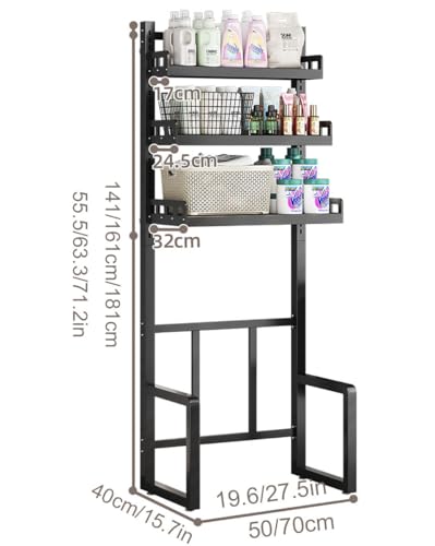 Meuble de rangement pour machine à laver en acier résistant à l'eau - 3