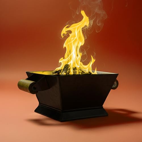 Image of PrettyKrafts Hawan Kund for Home | Metal Havan Kund for Home | 9 Inch Black Hawan Kund for Home | Traditional Havan Kund | Big Size Hawan Kund for Puja, Yagyas, Vastu Shanti, Grah Pravesh & Weddings