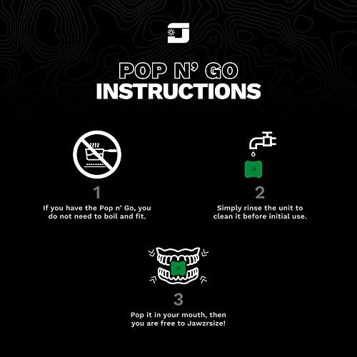 Jawzrsize Exercitador de mandíbula para homens - Pop N Go Guys Pack Treinador de mandíbula verde int