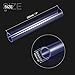 MECCANIXITY PVC Rigid Round Pipe 25.6mm ID 32mm OD 0.2m High Transparency for Water Pipe, Aquarium, Fish Tank