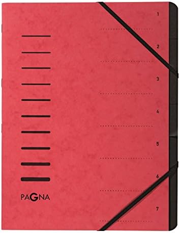 Pagna 40059-12 teczka, 12 przegródek, 1-12, pomarańczowa