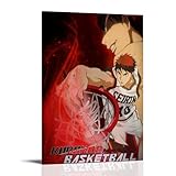 YAWRGJWRG Póster decorativo de Kuroko's Basketball Kagami Taiga, lienzo estético decorativo para pared, decoración moderna para dormitorio familiar, póster de película musical, 40 x 60 cm, estilo