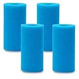 Material prémium: el filtro de esponja para piscinas está hecho de esponja de poliuretano de alta calidad, es lavable y se puede reutilizar. Las esponjas están hechas de material respetuoso con el medio ambiente.