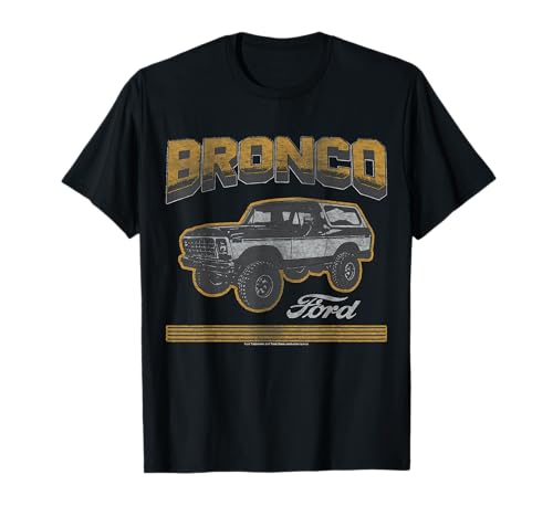 Ford - Bronco SUV com logótipo t-shirt, Preto, S