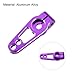 MECCANIXITY 4 Pcs Aluminum Alloy 25T Steering Servo Arm Horn for DIY RC Car/Boat/Airplane Boat Accessories, Purple/Blue