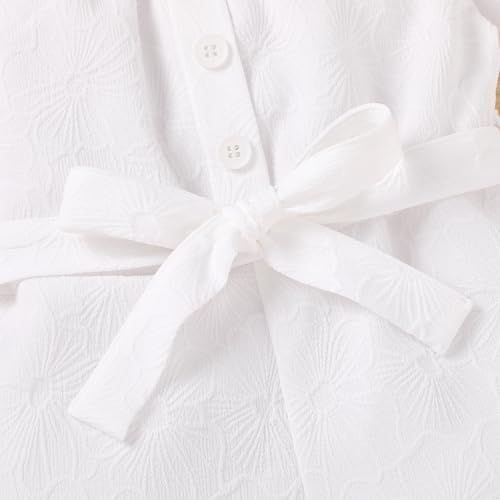 YOUNGER TREE Kids Toddler Baby Girls Summer Outfit Off-Shoulder Sunflower Overall Romper Jumpsuit Short Trousers Clothes4