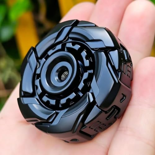 Image of T-Conceal EDC Fidget Sliders Open Armor Spinning TopFidget Toys Stress Relief for Adults Magnetic Metal (Black)