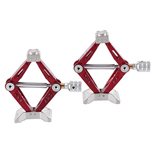 Cric de voiture RC en métal rouge réglable en losange pour modèles réduits 1/10 SCX10 D90