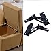 Black 80 & 75 Scissor Type Hinges - Top Turning & Folding Support for Cupboard & Sofa