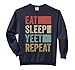 Funny Eat Sleep Yeet Repeat Shirt 70s Popular Dance Yeet Comfort Colors Adult Sweatshirt