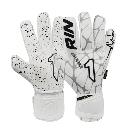 Rinat Guantes de Portero Santoloco AS Adulto, Blanco, Talla 10