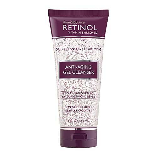 Retinol Anti-Aging Gel Cleanser – Gently Cleans Impurities From Pores & Exfoliates For Soft, Smooth Skin Anti-Aging Cream Cleanser – Daily Deep Cleansing Facial Wash Exfoliates To Improve #TOP1