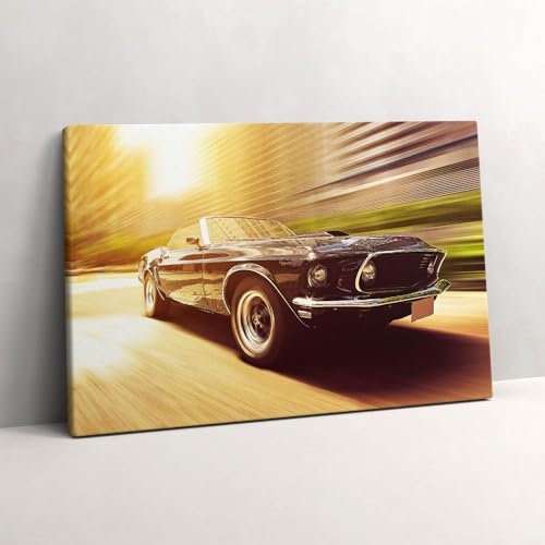 Grand Tableaux 60x40cm de collection d'art automobile raffiné