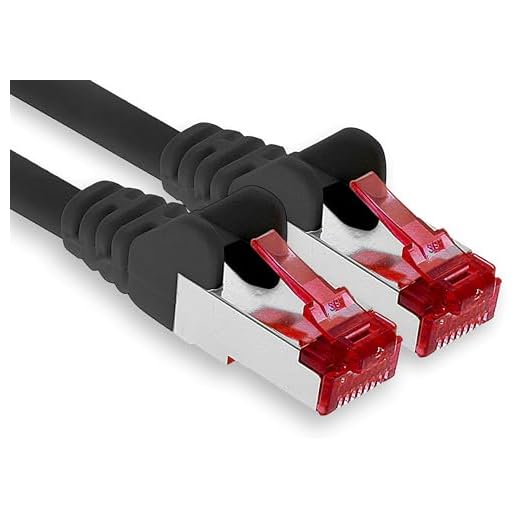Nätverkskabel Cat 6 (5m - svart - 1 bit) Ethernet-kabel Cat-kabel Lan-kabel Cat6 (SFTP PIMF) dubbelskärmad Patchkabeluppsättning 1000 Mbit/s Internet DSL-anslutning Router Dator