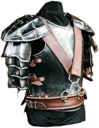 Medieval Guts Berserk Full Suit Of Armor - Medieval Knight Suit of Armor Full Body Wearable Suit - LARP Blackened Full Suit Cosplay Armor Vintage Home Decor Gifts