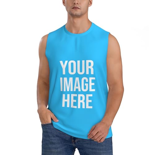 Custom T-Shirts for Men Women Couple Design Your Own Shirt with Text/Image/Logo Personalized Tank Top4