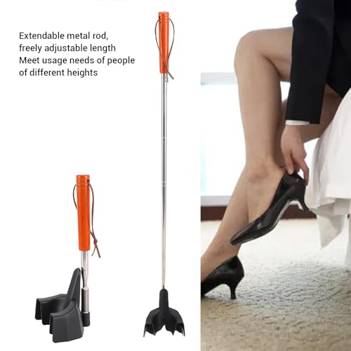 Adjustable Shoe Horn Metal Telescoping 12 to 18 Inch Foot Funnel Helper for Easy Slip-On 100% Metal Construction Reduces Back Strain for Pregnant Women Seniors with Mobility Issues by HEEPDD - Image 9
