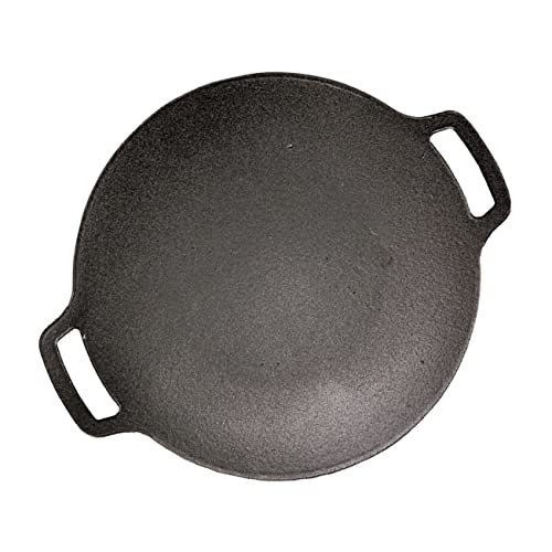 DECOMELODY Plancha de Barbacoa de Hierro Antiadherente para Exteriores Bandeja Multiusos para Parrilla para Camping y Cocina