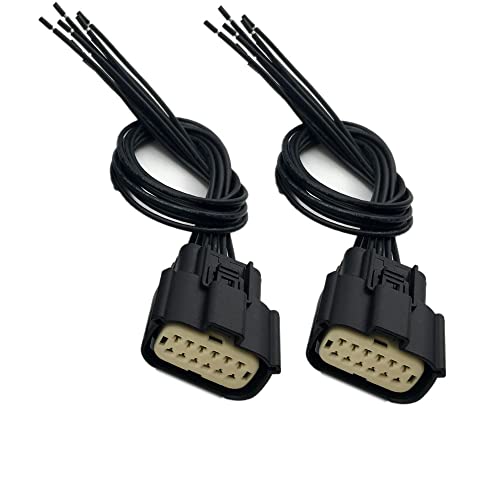 Faisceau de connecteur de phare halogène Allmost 68364272AA pour Dodge Charger 2015-2018 x2