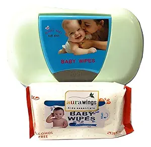Baby Wipes Box with Baby Wipes Blue