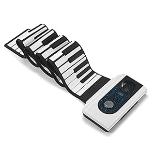 FEFCK Roll Piano Clavier Portable Portable Pliant 88 Keys Midi Pianos Numériques pour Les Débutants Adultes, Accueil Divertissement Musique Pratique - Les Beatles, Paul McCartney, John Lennon, RIngo Starr, George Harrison