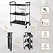 Olympia Tools 85-189 Pack N Roll Collapsible Service Cart, XL, 300LB Capacity, Black