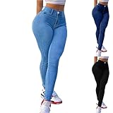 Pantalones Colombianos para Mujer Colombian Jeans for Women Butt Lifting Stretchy Skinny Jeans for Women High Waist Mom Y2k Curvy Jean High Waisted Tummy Control Jeggings with Pockets Denim Leggings
