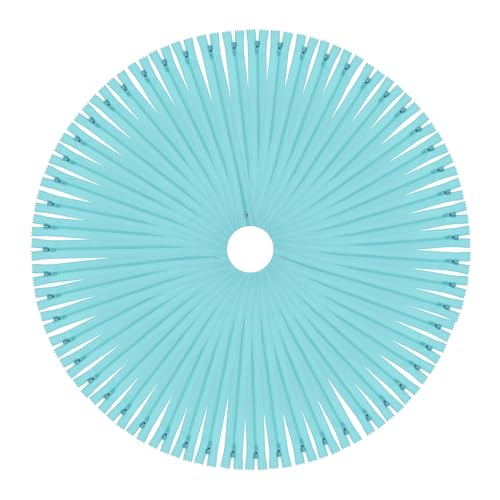Mandala Crafts 85 PCs Turquoise Assorted Lengths Nylon Zippers for Sewing