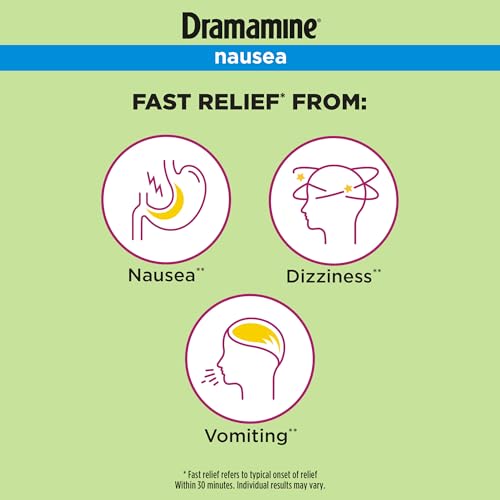 55% Off Dramamine Nausea Chewable Relief, 12 Count - Image 3