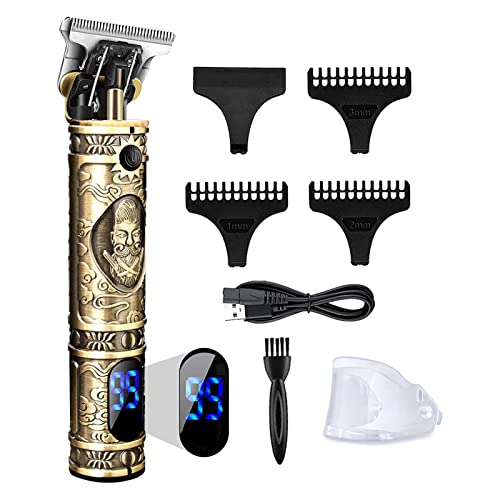 Tondeuse à cheveux, tondeuse à cheveux, tondeuse professionnelle pour homme, tondeuse à barbe longue, tondeuse à cheveux professionnelle, rechargeable avec peignes de guidage Cover