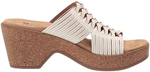 WHITE MOUNTAIN Shoes Crete Women's Clog Slide Sandal, Offwhite/Faux/Nubuck, 10 M | Image 5