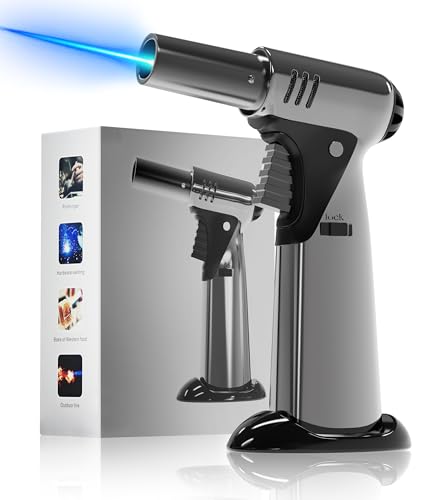Butane Torch, Butane Refillable Kitchen Cooking Torch, Torch Lighter with Safety...