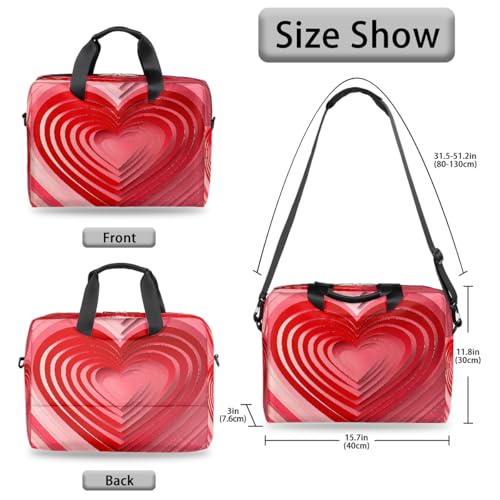 Bolso para portátil con forma de corazón 15.6 pulgadas miniatura 6