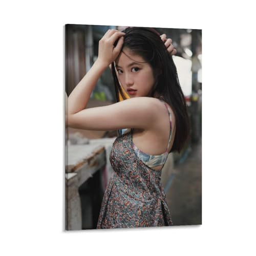 今田美桜 写真 (150) 印刷 ポスター キャンバス ウォールアート 画像 絵画 現代 芸術 壁の絵 け ソファの背景絵画08x12inch(20x30cm)