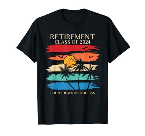 Retirement Class of 2024 Beach Countdown Tee Camiseta
