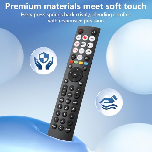 Image of Universal Remote Control for Hisense VIDAA 4K UHD FHD QLED LED LCD HDTV Smart TV Remote Replacement Compatible with Hisense TV 32A4KTUK 43A4K 32A4N 55A6N 65A7N 75U6N 58E7NQ ERF3A80 EN2A30 ERF2AC36H