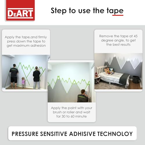 Image of DEART Colored Masking Tape Painters Tape Writable 12, 8 or 6 Pack - 1 inch or 0.6 Inches for Arts & Crafts, Art Supplies, Whiteboard Tape Dry Erase Board Tape Craft Supplies (6, Large (20 Yd))