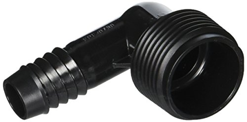 NDS FPE-0750 Flexee Funny Pipe Elbow, Black, 3/4-Inch