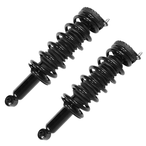 Image of Detroit Axle - 6pc Struts Sway Bars for 2005-2009 Subaru Legacy [Sedan], 4 Front Rear Struts with Coil Springs 2 Front Sway Bars 2006 2007 2008 Suspension Replacement