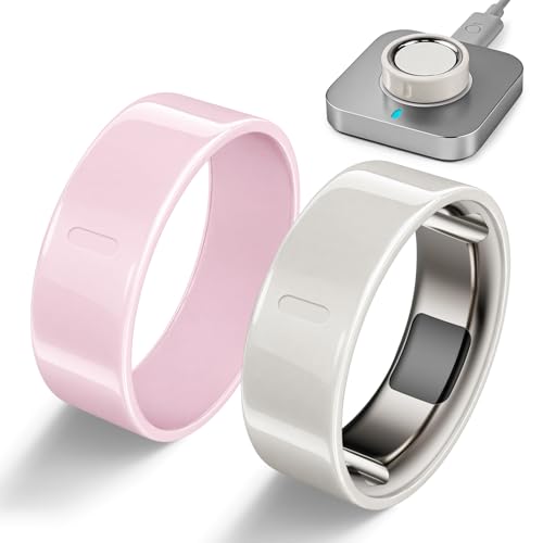 2 Pack Ring Cover Compatible with Oura Ring Gen 4/Gen 3 Horizon/Heritage Ceramic-Look TPU Anti-Scratch Protector Accessories for Oura Ring Jacket Women Men Size 8 (Not for Oura 4 Ceramic)