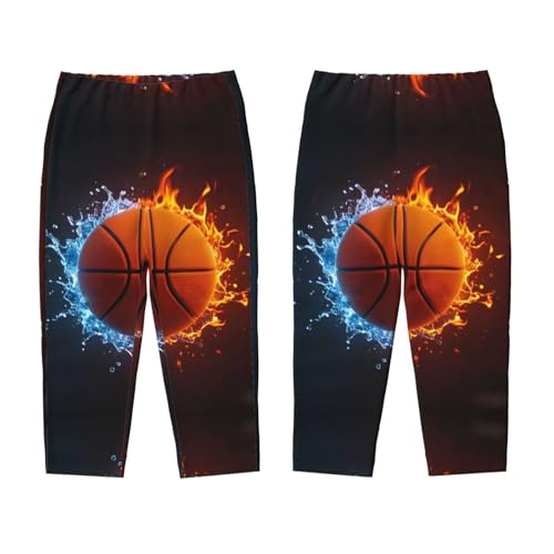 Pajama Pants Pajama Bottoms with Elastic Waistband Sleepwear Lounge PantsIced Fire Sports Basketball3