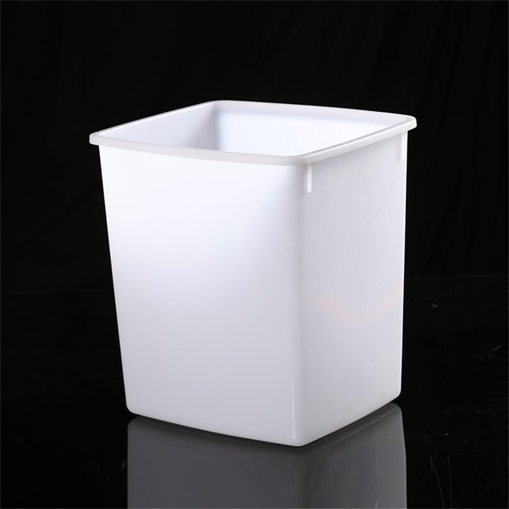 JSEIAJB White Square Bucket Cold Freezer Rectangular Milk Tea Ice Bucket Cold Drink Bucket with Lid