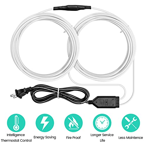 Soil Heating Cable, 49 Ft Electric Soil Warming Cable For Garden, Soil, Cold Frame, Keep Soil Warm #TOP1