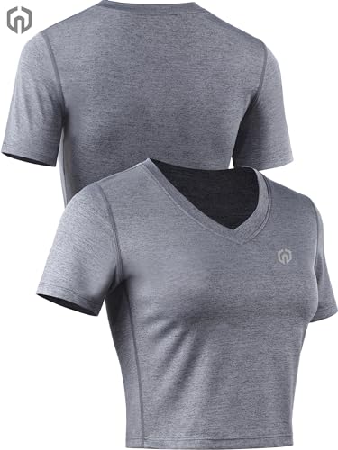 Women's 3 Pack Running Shirt Workout Athletic Crop Shirts3