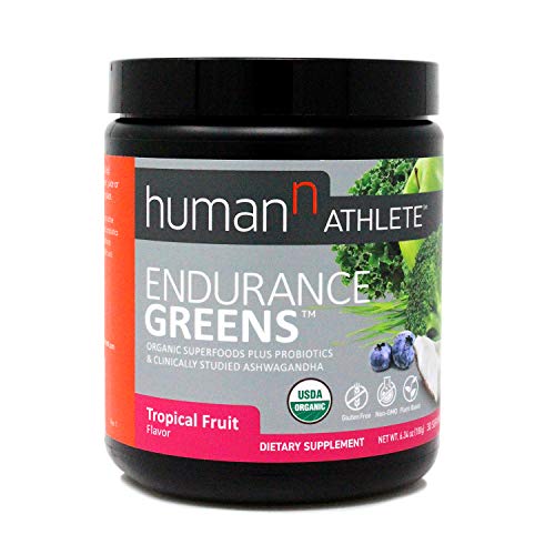 HumanN Athlete Endurance Greens Powder | Gluten-Free, Vegan, Superfood with Ashwagandha and Probiotics