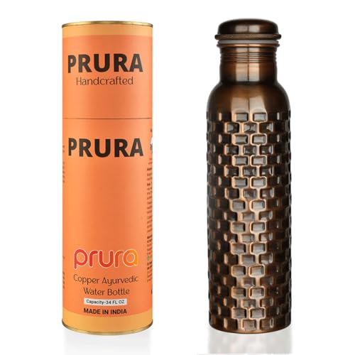 PRURA Borraccia in Rame, Diamante