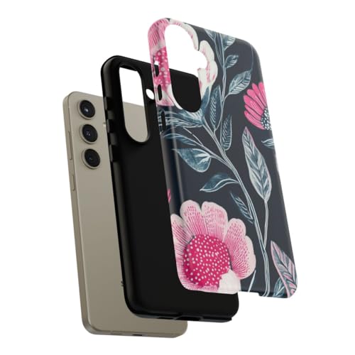 Coque rigide Samsung S24 Plus florale - Protection mate compatible Galaxy S24+