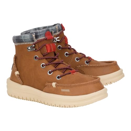 Image of HEYDUDE Boy's Toddler Bradley Classic Boot | Synthetic Upper Lace Up Boot